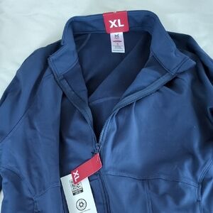 Navy Blue  Women's Full-Zip Jacket XL